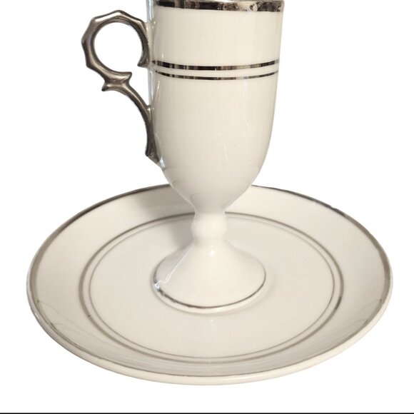 espresso cup and saucer, coffee cup, empire espresso cup, cottage kitchen - Picture 6 of 11